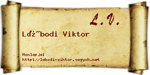 Lábodi Viktor névjegykártya