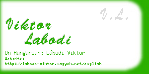 viktor labodi business card